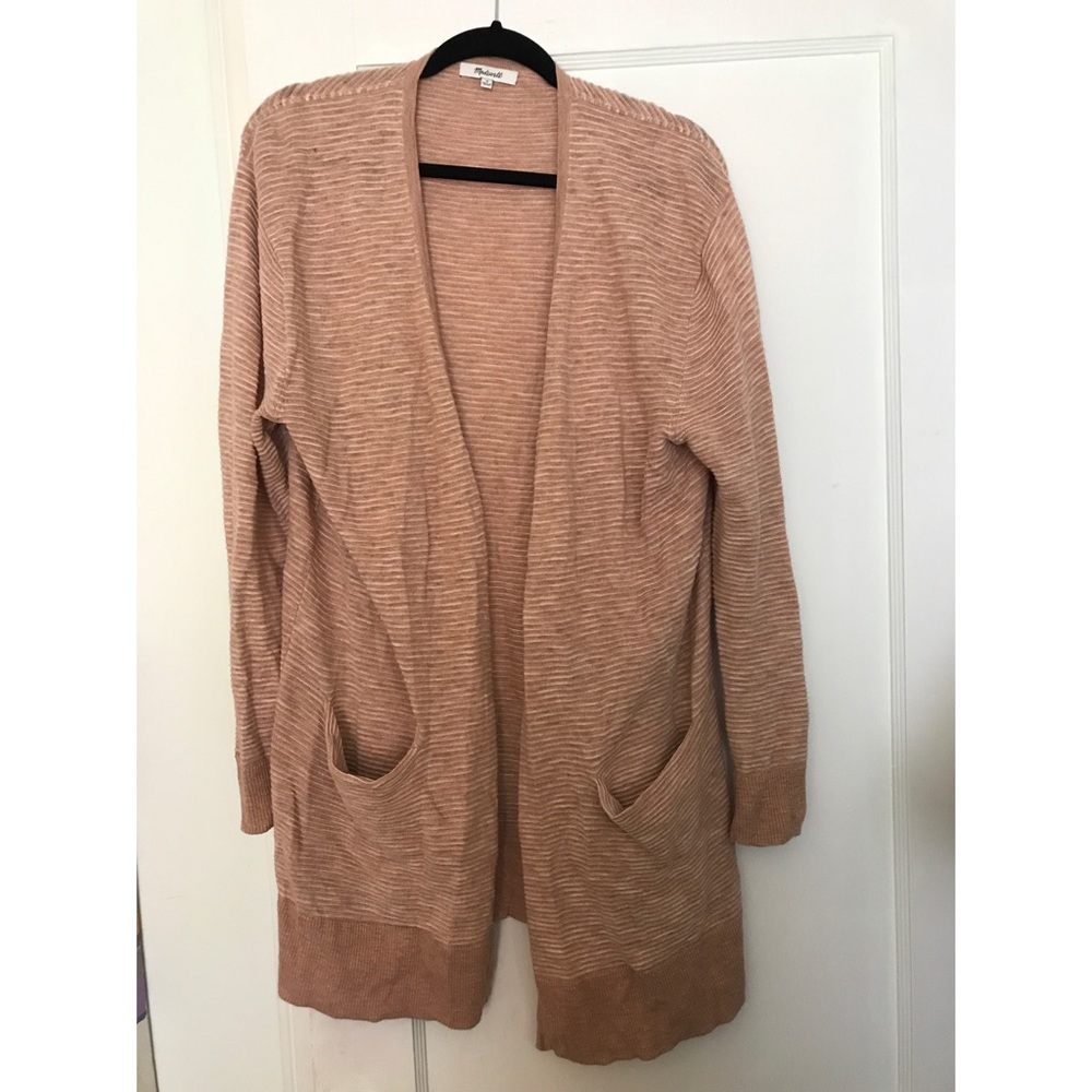 Madewell Summer Ryder Cardigan Sweater in Stripe M